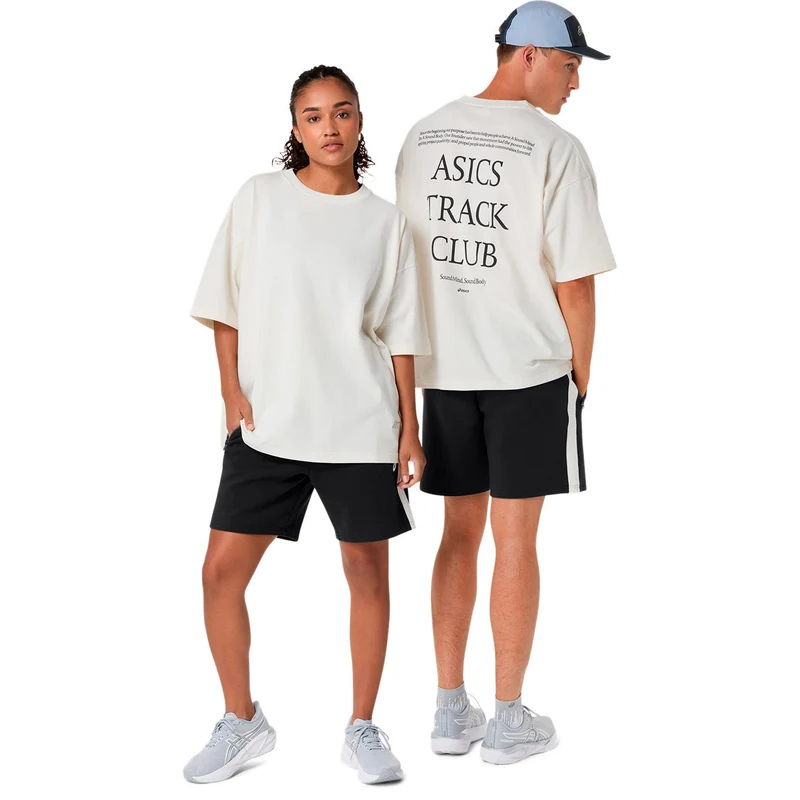 Track Club Heritage Relaxed Laufshirt Unisex-beige