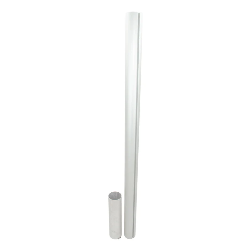 ASS Tennisnetzpfosten 83mm Rund,Aluminium-Silber