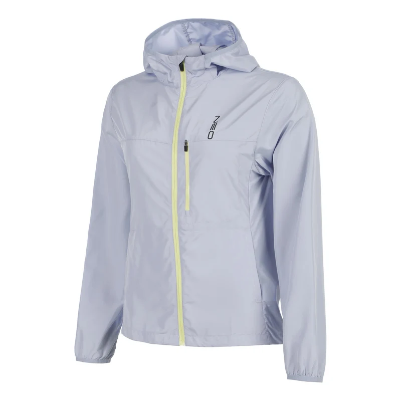 Feel the Vybe Fly Laufjacke Damen-blaugrau, limette