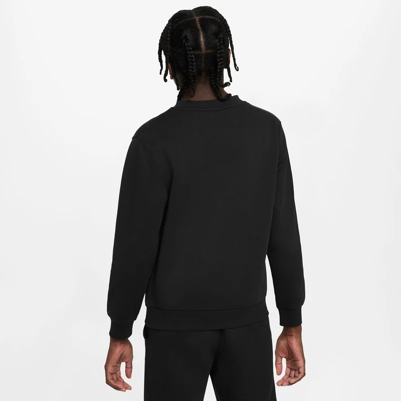 Club Fleece Crew Sweatshirt Kinder-schwarz