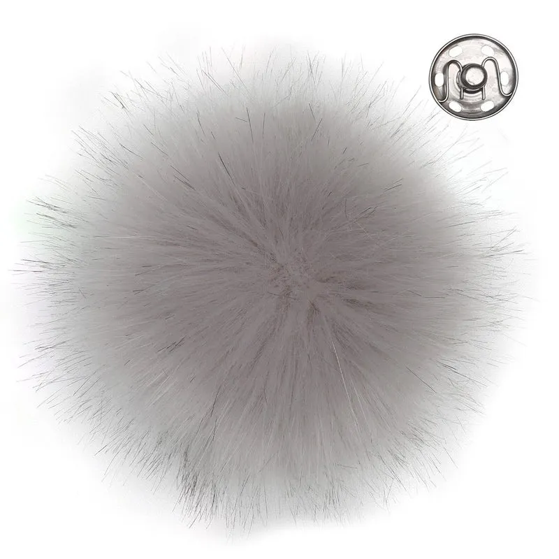 Pompom, Grau, Large/13 cm