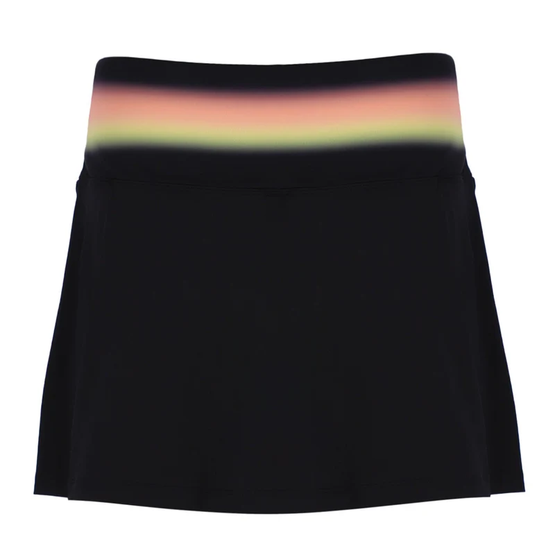 Fila Backspin Tennis Printed Skort (Ladies) - Black/Sunset