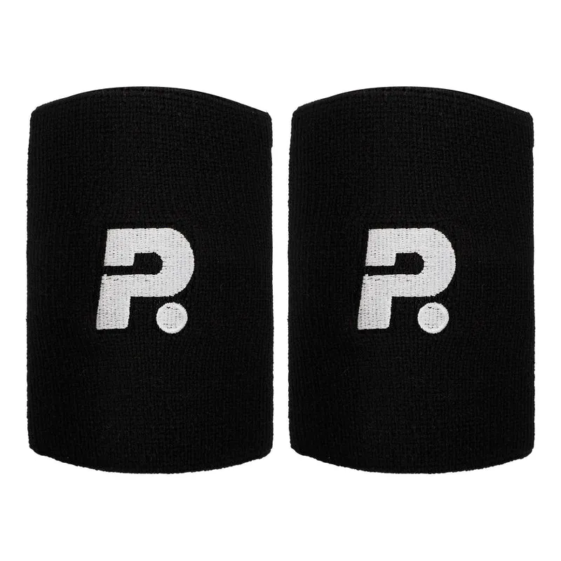 Padel Schweißband 2er Pack lang - schwarz