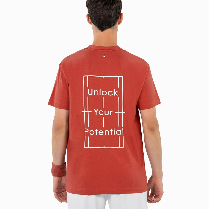 Graphic T-Shirt Herren - rotorange