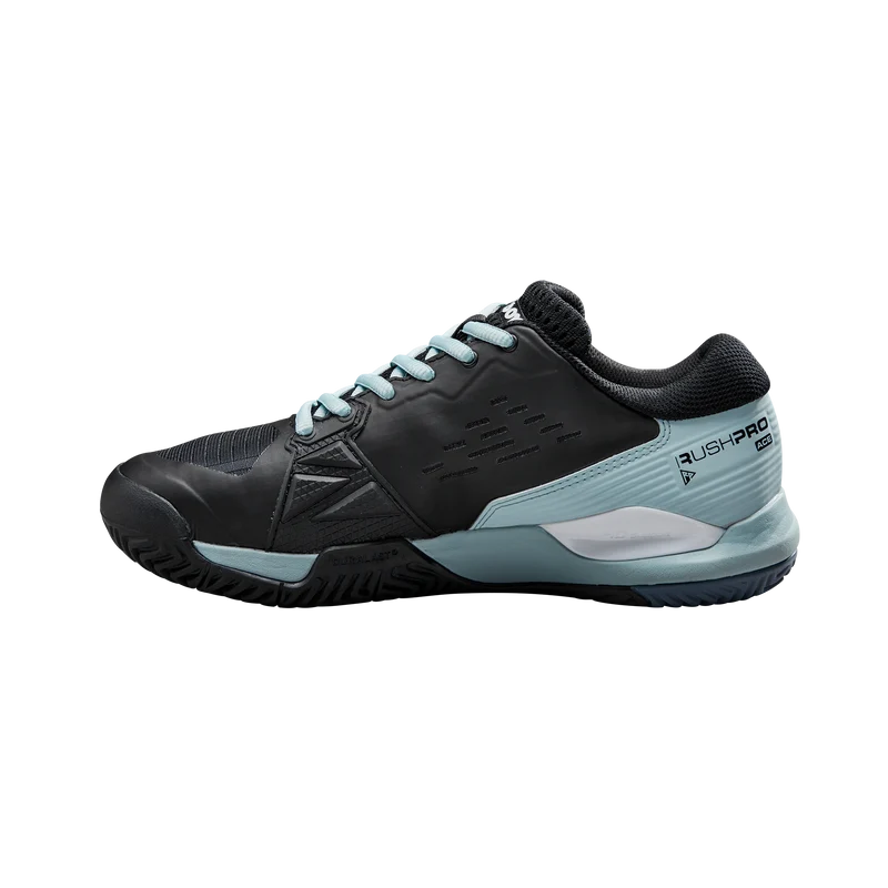 Wilson Pro Rush Ace Tennis Shoes (Ladies) - Black/Sterling Blue/White