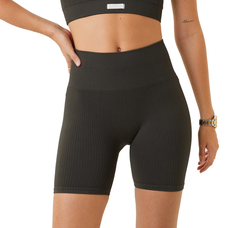 Bjorn Borg Sthlm Seamless Rib Short (Ladies) - Peat