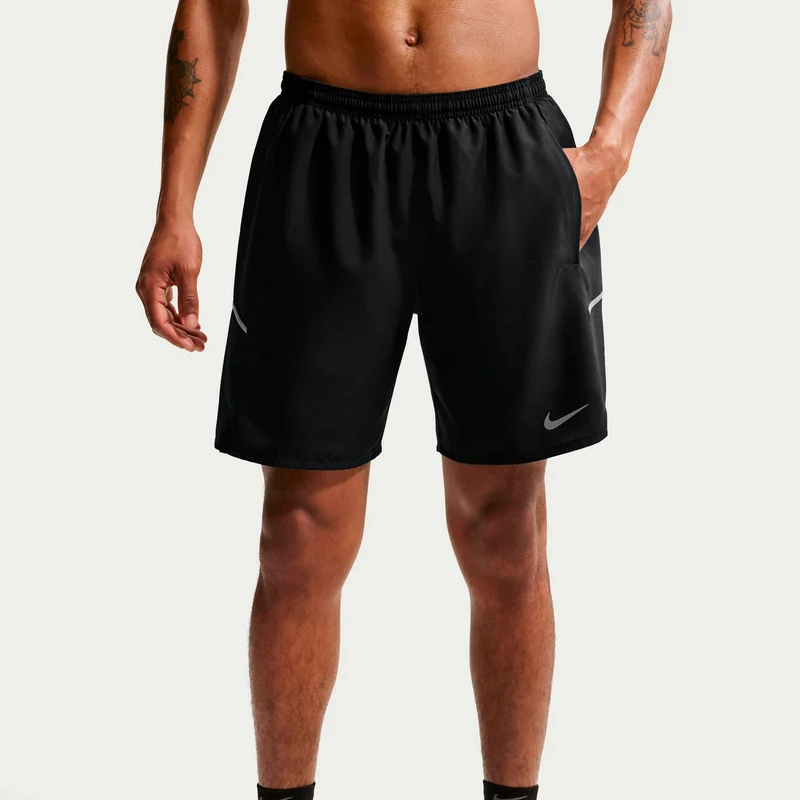 Miler 7in Laufshorts Herren - schwarz, silber