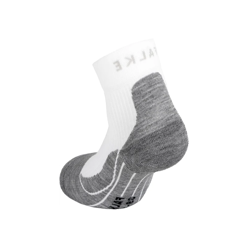 TE4 Short Sportsocken Damen-Weiß,Dunkelgrau
