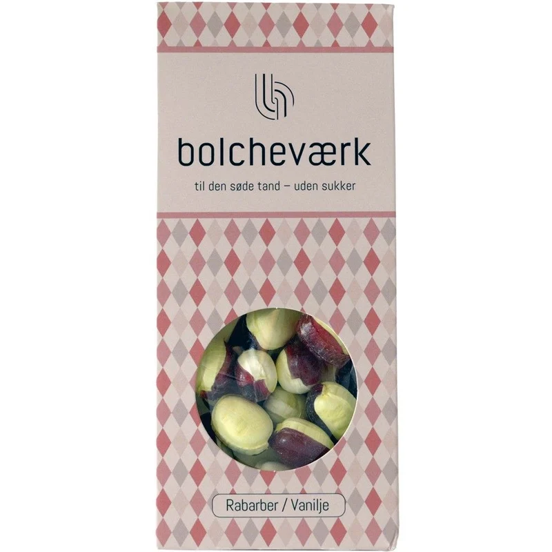 Rhabarber & Vanille - Zuckerfreie Bonbons