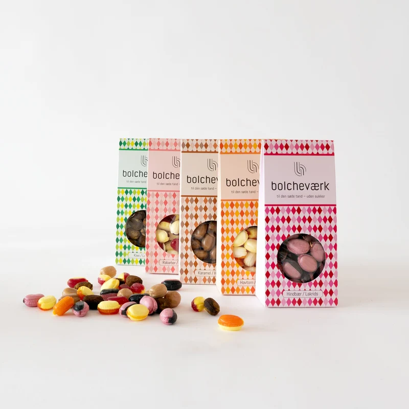 Rhabarber & Vanille - Zuckerfreie Bonbons