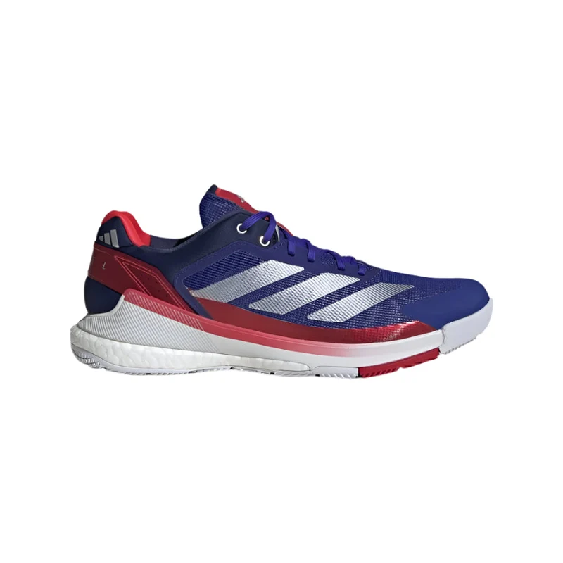 Adidas Crazyquick Boost Padel Shoes (Lucid Blue/Silver Metallic/Cloud White)
