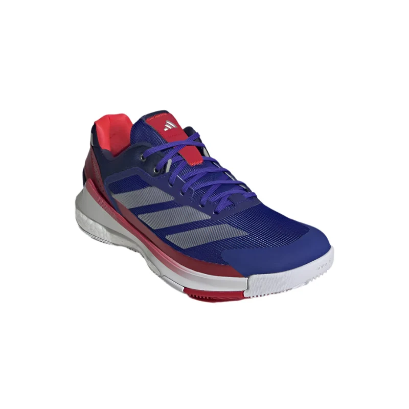 Adidas Crazyquick Boost Padel Shoes (Lucid Blue/Silver Metallic/Cloud White)