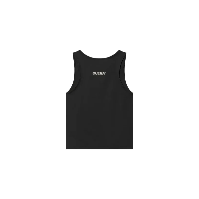 Cuera Oncourt Cropped Tank Top (Black)