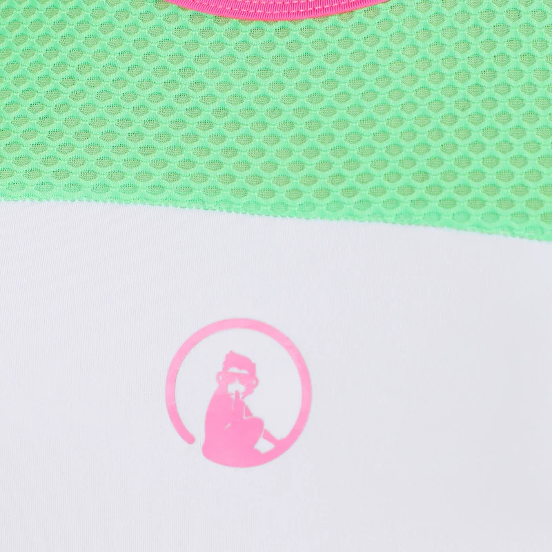 Joy Racerback Tank-Top Damen - grün, pink