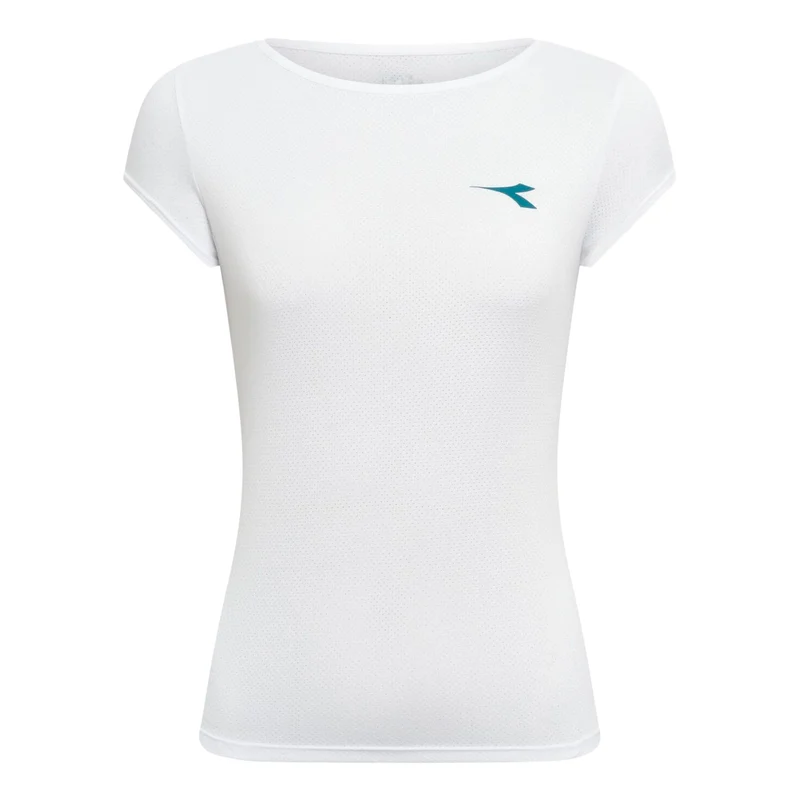 Court T-Shirt Damen-weiß