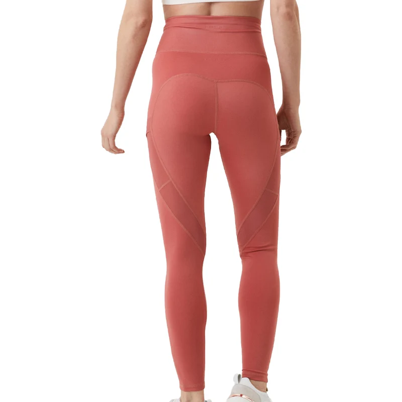 Bjorn Borg (Ladies) High Waist Shine Tights - Dusty Cedar