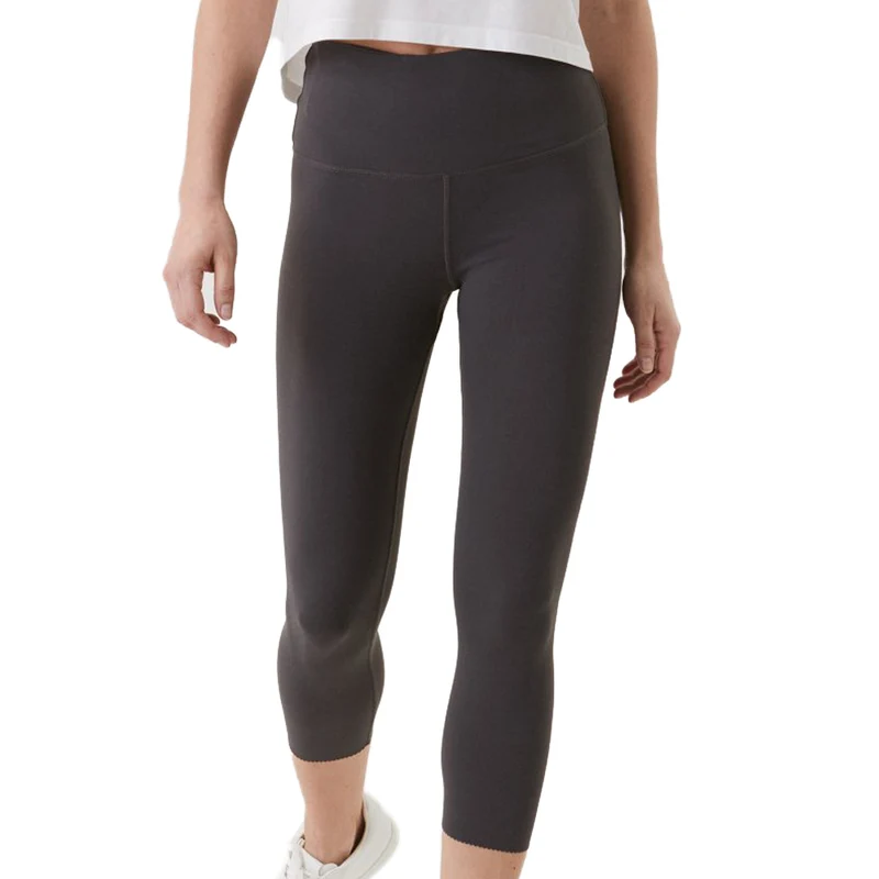 Bjorn Borg (Ladies) High Waist Comfort 7/8 Tights - Grey Pinstripe