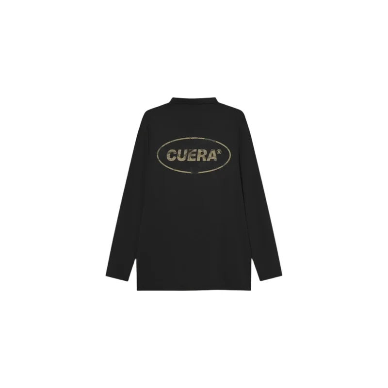 Cuera Flame Lightweight Long-Sleeve Polo (Black)
