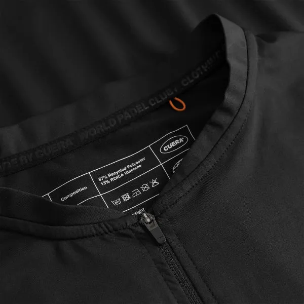 Cuera Flame Lightweight Long-Sleeve Polo (Black)