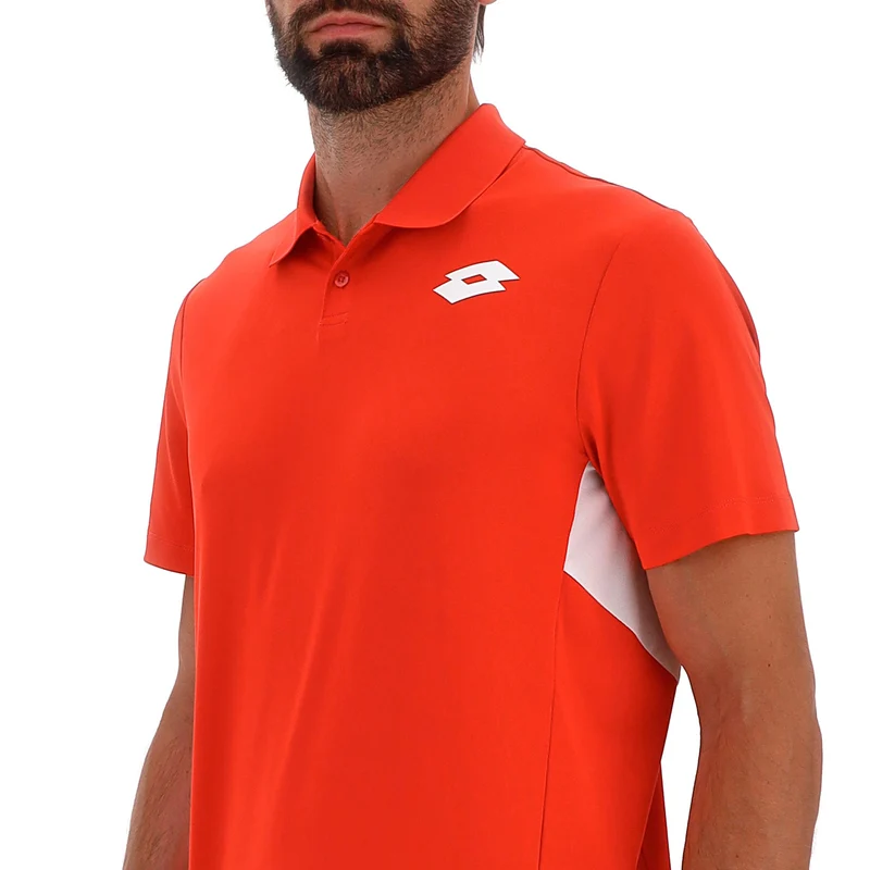 Squadra IV Polo Herren - rot, weiß