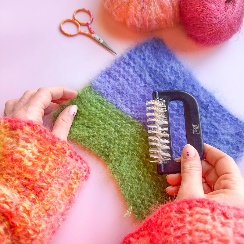 Mohair Bürste