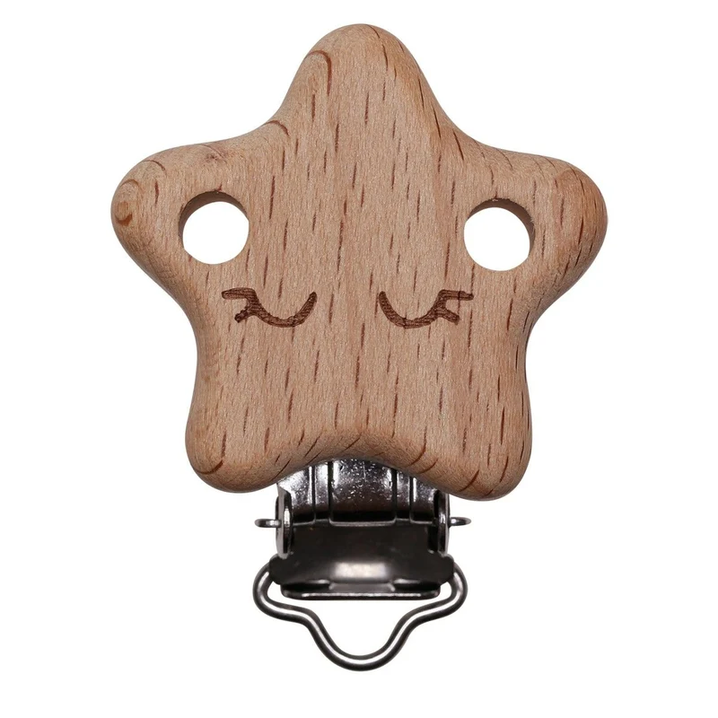 Hosenträgerclips mit Löchern - Stern