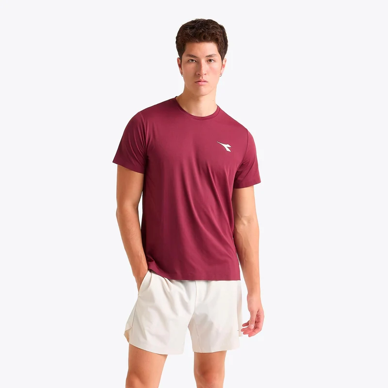 Icon T-Shirt Herren - weinrot