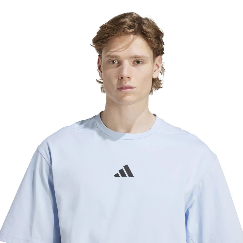 Oversize T-Shirt Herren-Blau,Schwarz