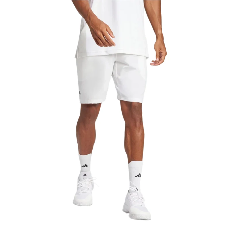 Adidas Club Stretch Wowen Shorts (White)