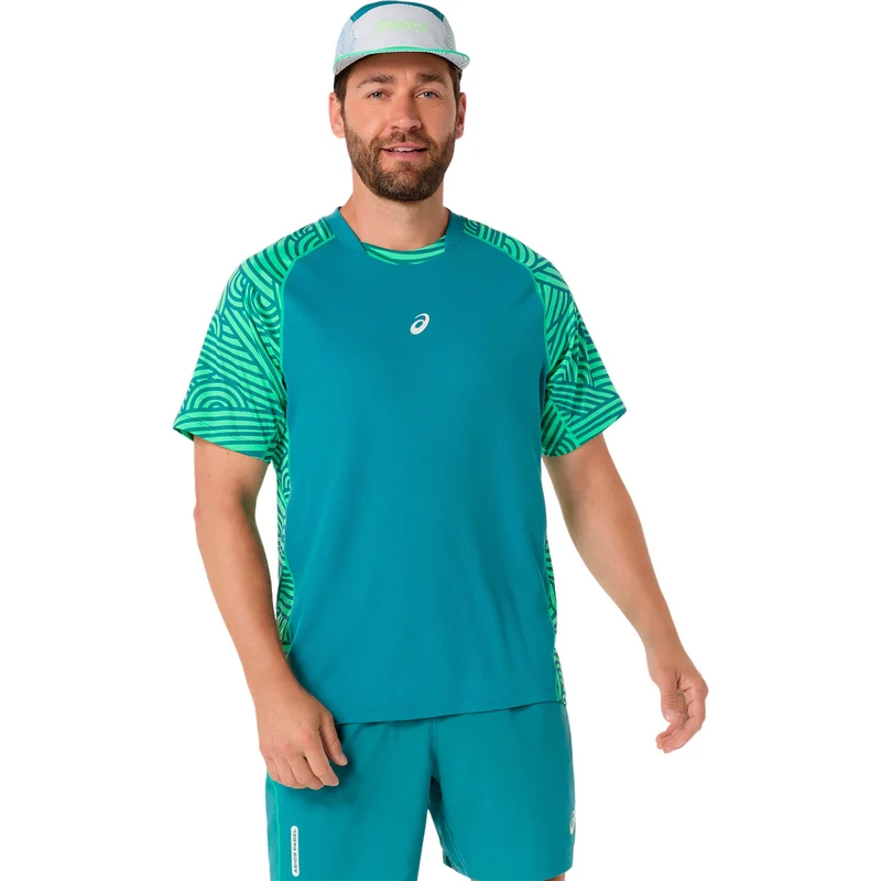 Court T-Shirt Herren - dunkelgrün, hellgrün