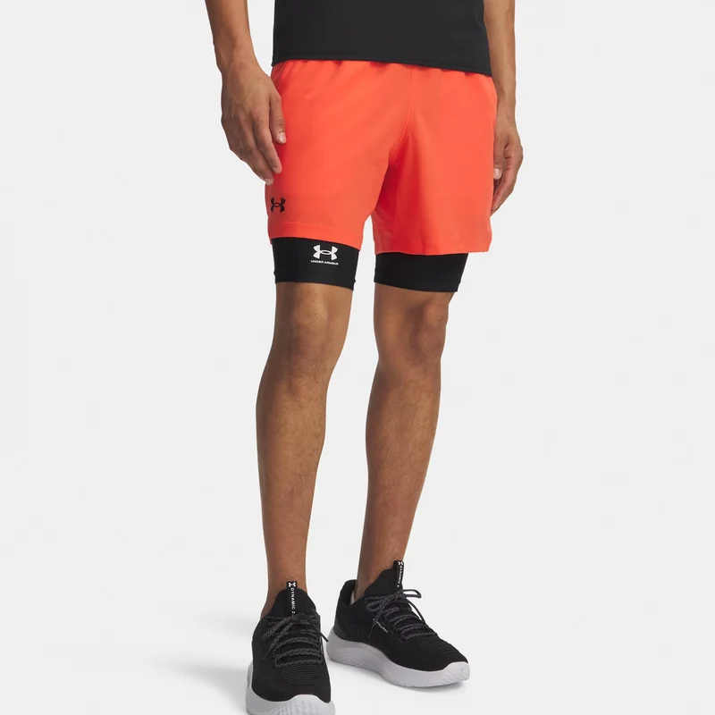 Vansih Woven 6in Shorts Herren-rot, schwarz matt
