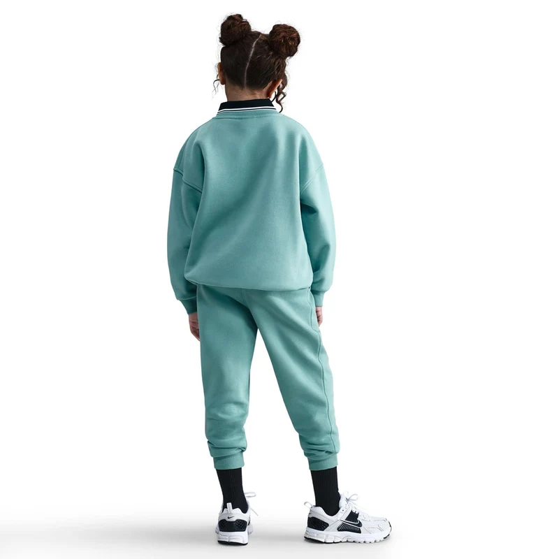 Club Fleece Oversized Crew Sweatshirt Mädchen-Salbei