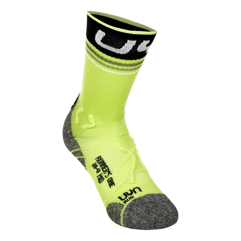 Runner's Mid One Laufsocken Herren-Grün,Schwarz