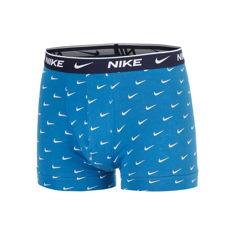 Essential Cotton Stretch Trunk Boxer Short 3er Pack Herren - hellblau, orange
