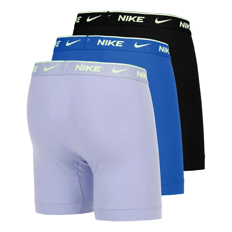 Essential Cotton Stretch Boxer Short 3er Pack Herren - lila, blau