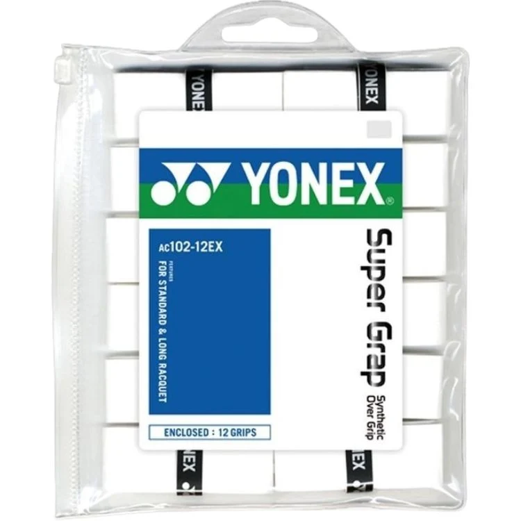 Yonex Overgrip Wet Super Grap Wit 12-Pack