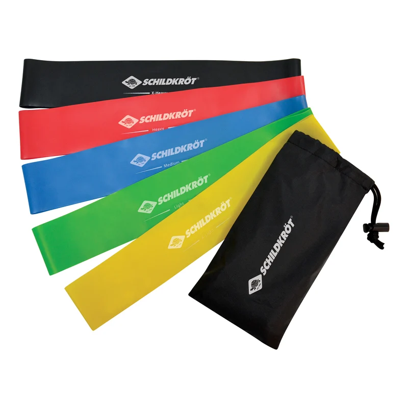 Mini Resistance Fitnessband 5er Set Bänder-Mehrfarbig