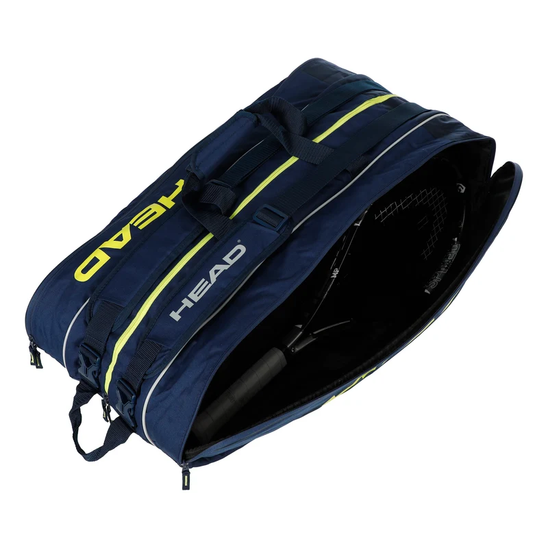Team Elite XL Schlägertasche 12er - blau, limette