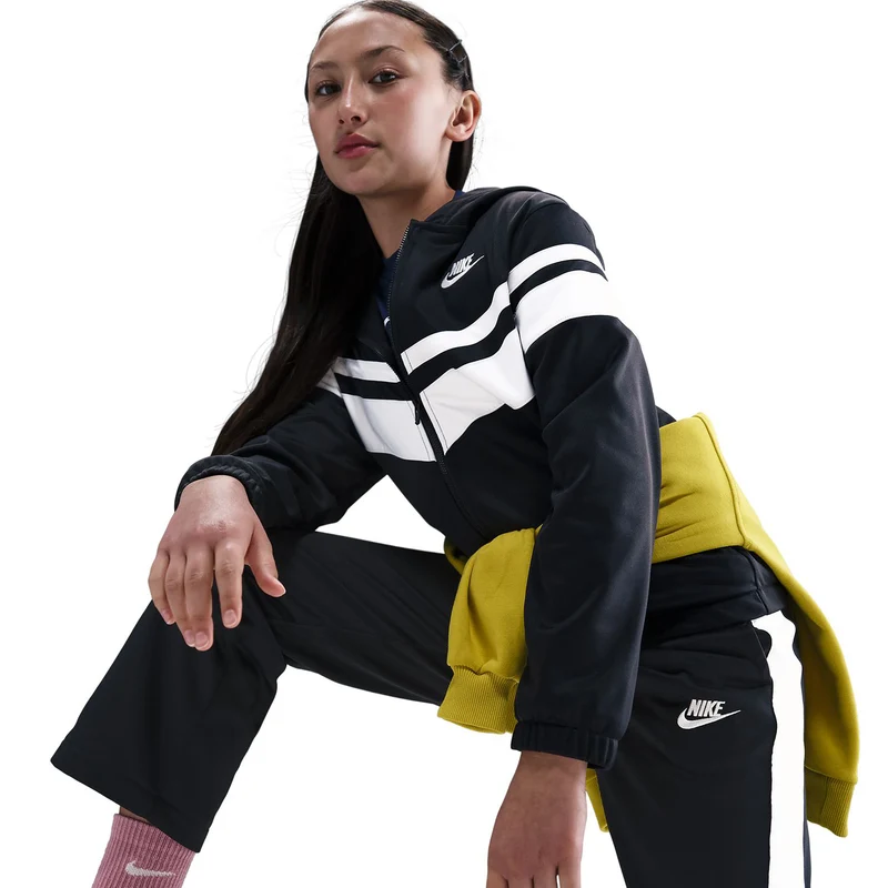 Sportswear Trainingsanzug Kinder - schwarz, weiß