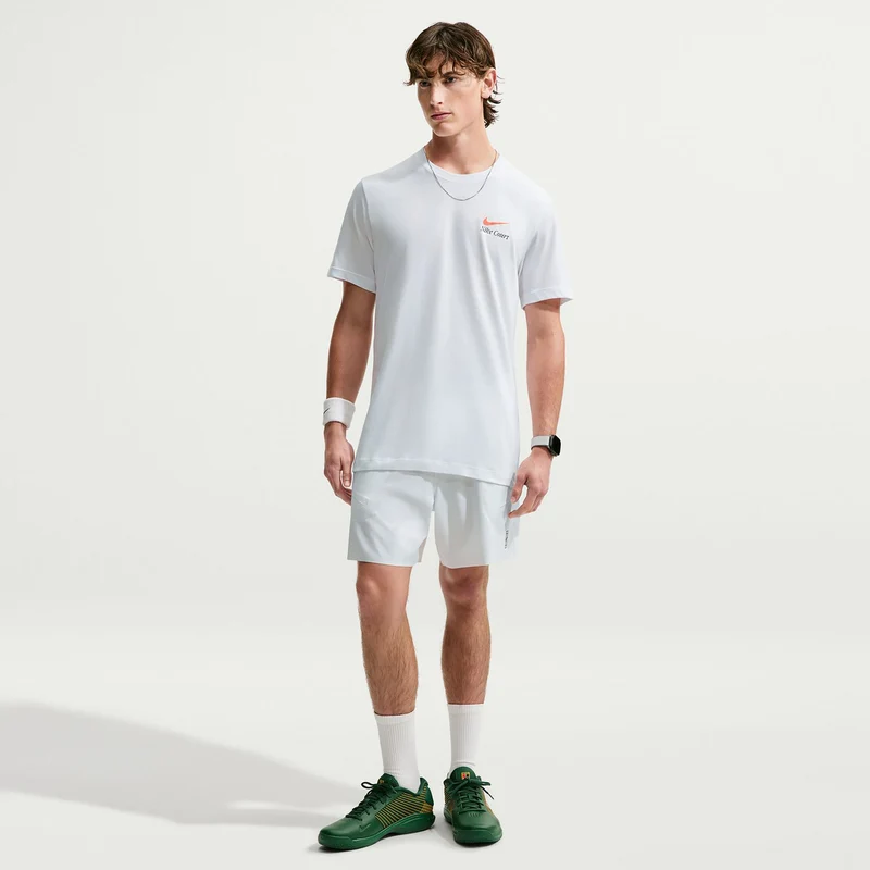 Court Dri-Fit T-Shirt Herren - weiß