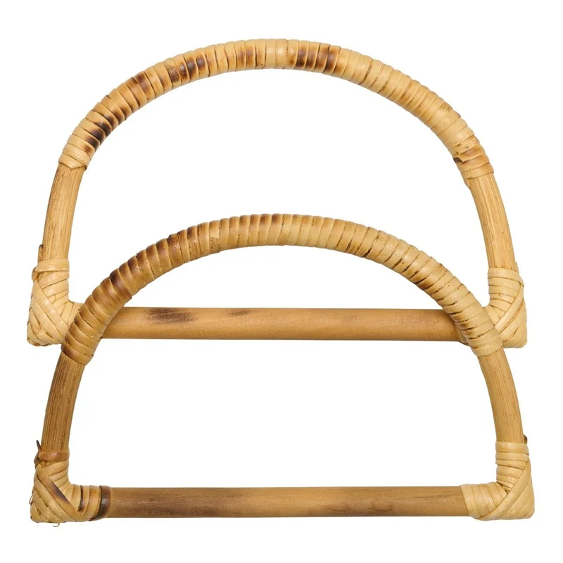 Taschengriffe aus Bambus - D-Form