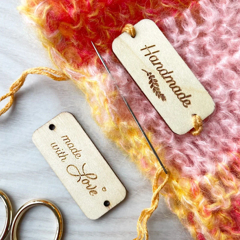 Labels aus Holz - Handmade