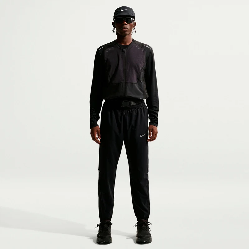 Miler Pant Laufhose Herren - schwarz, silber