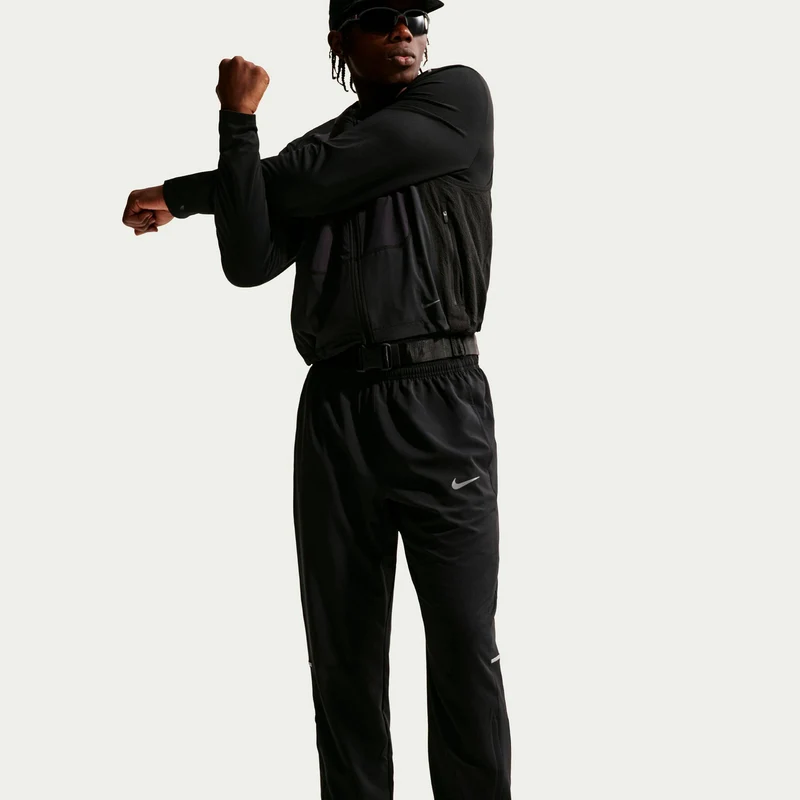 Miler Pant Laufhose Herren - schwarz, silber