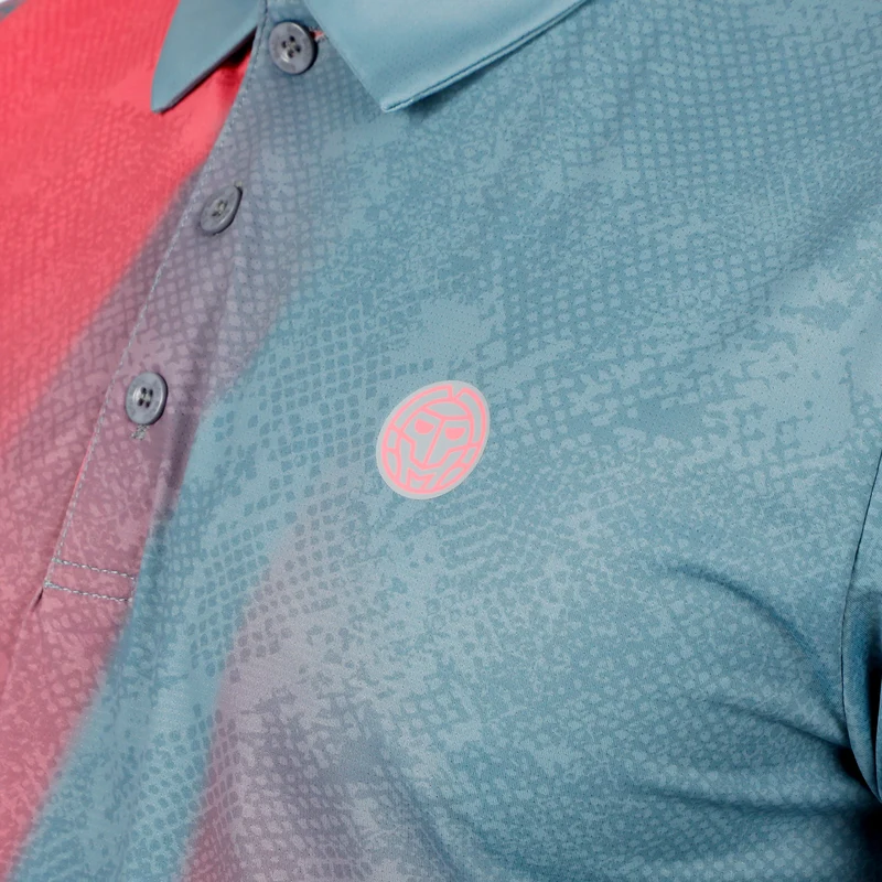 Freeze Out Polo Herren - grau, pink
