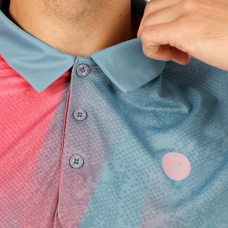 Freeze Out Polo Herren - grau, pink