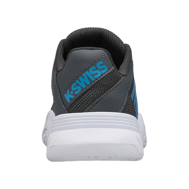 K-Swiss Court Express Omni Tennis Shoes (Junior) - Dark Shadow/White/Swedish Blue