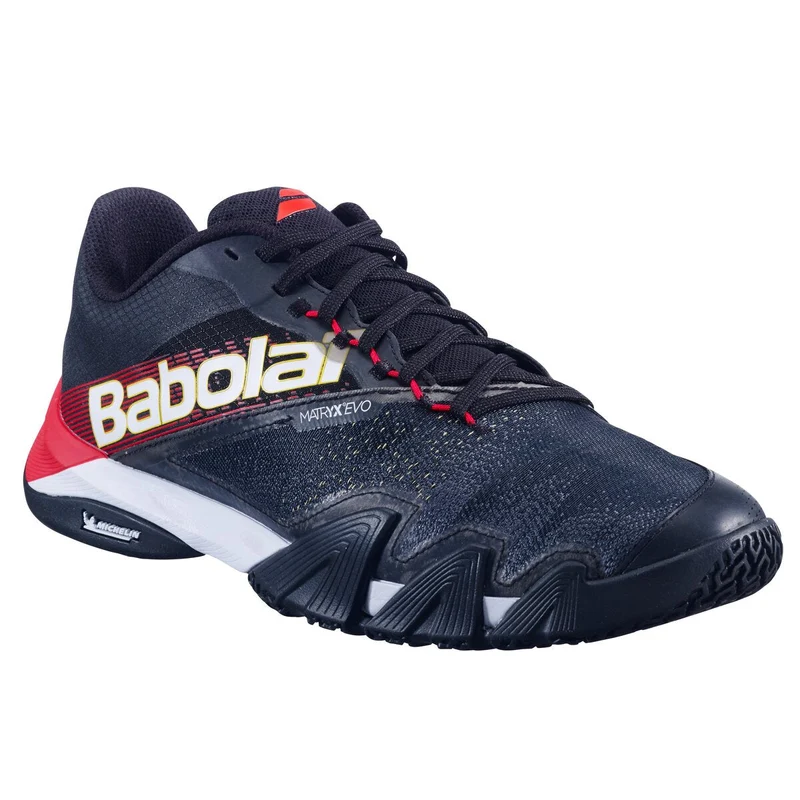 Babolat Jet Premura 2 Padel Shoes (Black/Tomato Red)