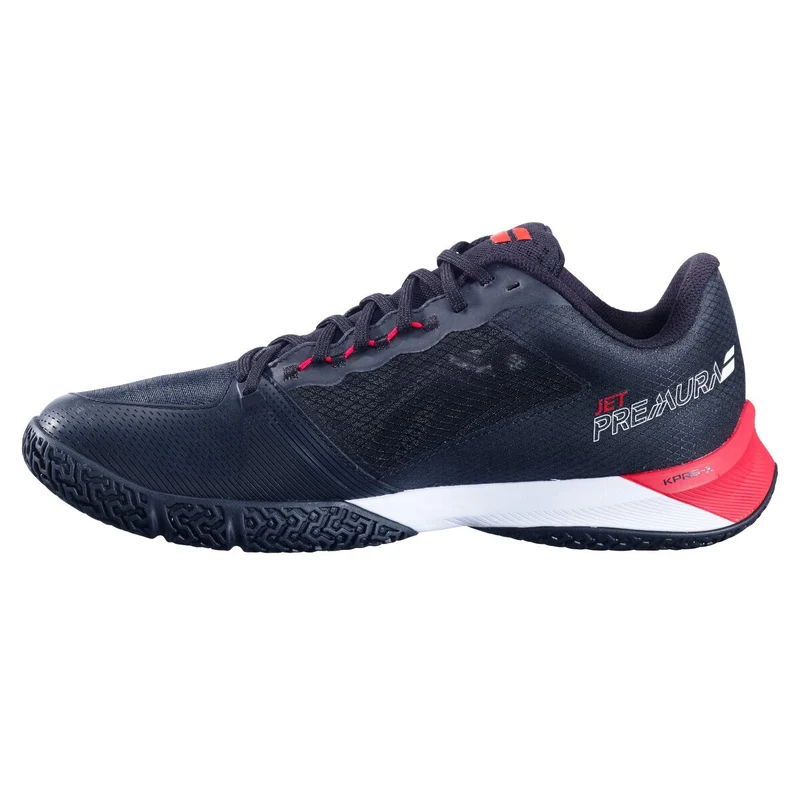 Babolat Jet Premura 2 Padel Shoes (Black/Tomato Red)