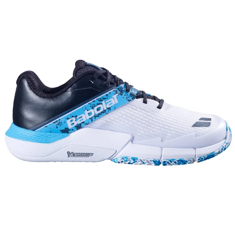 Babolat Movea 2 Padel Shoes (White/Cyan Blue)